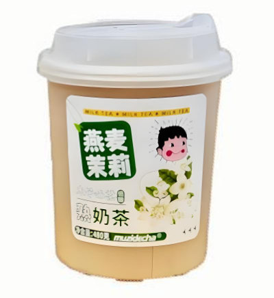 #4042 Milk tea de jasmim c/aveia 480ml