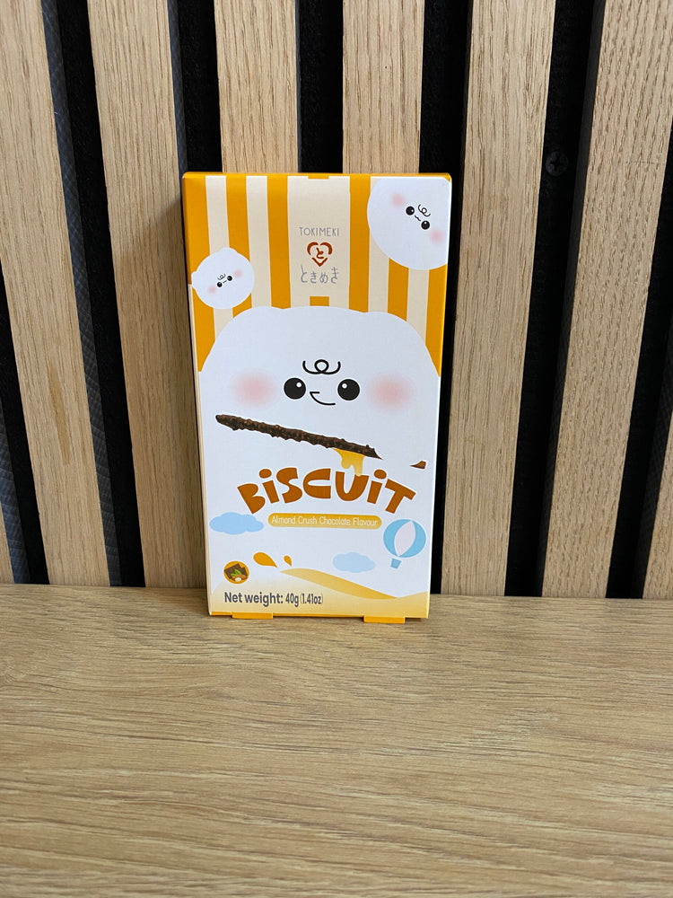 #1202 JP Tokimeki Biscuit Stick Almond Crush Chocolate 40g